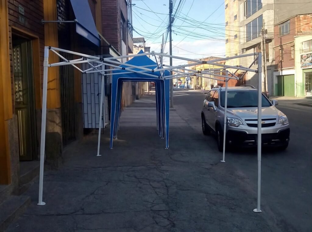 Carpa plegable para eventos y publicidad en Bogotá - Carpas De Cubrir